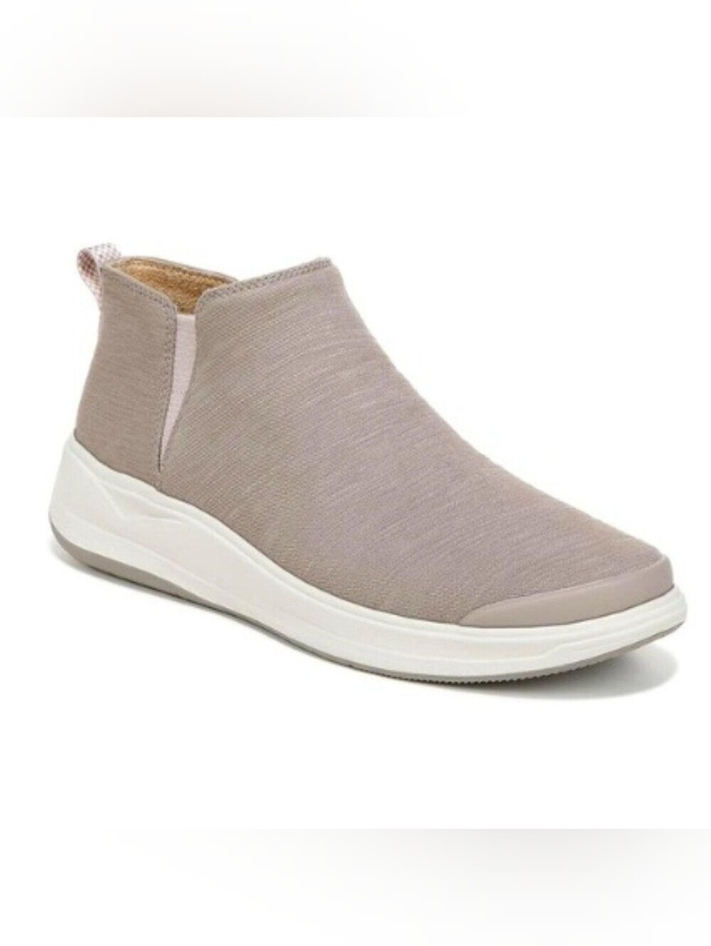 Bzees Women's Slip-On Knit Ankle Bootie - Taupe